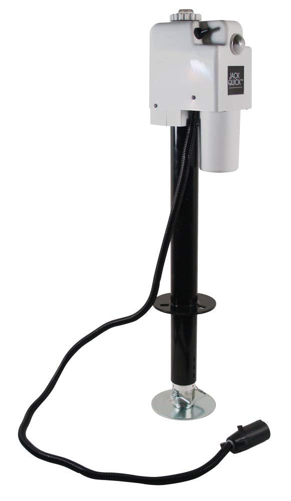 Electric Tongue Jack with 7-Way Plug, White I7178