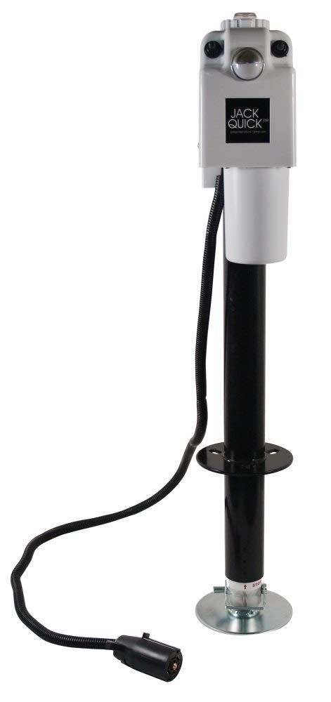Electric Tongue Jack with 7-Way Plug, White I7178
