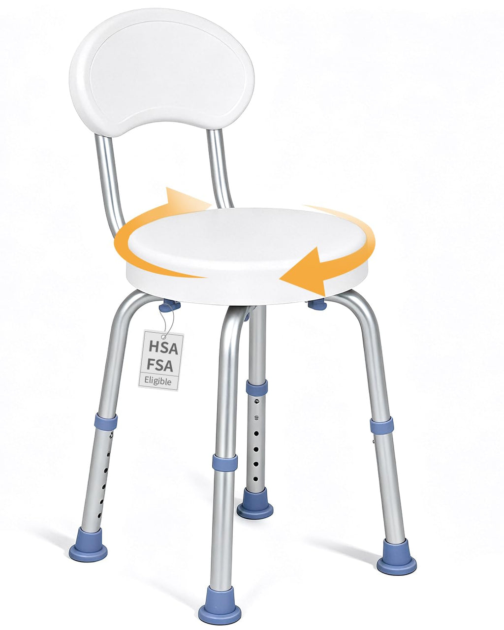 Swivel Shower Chair with Back K400