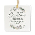 Ceramic 3-inch Square Ornament W64972