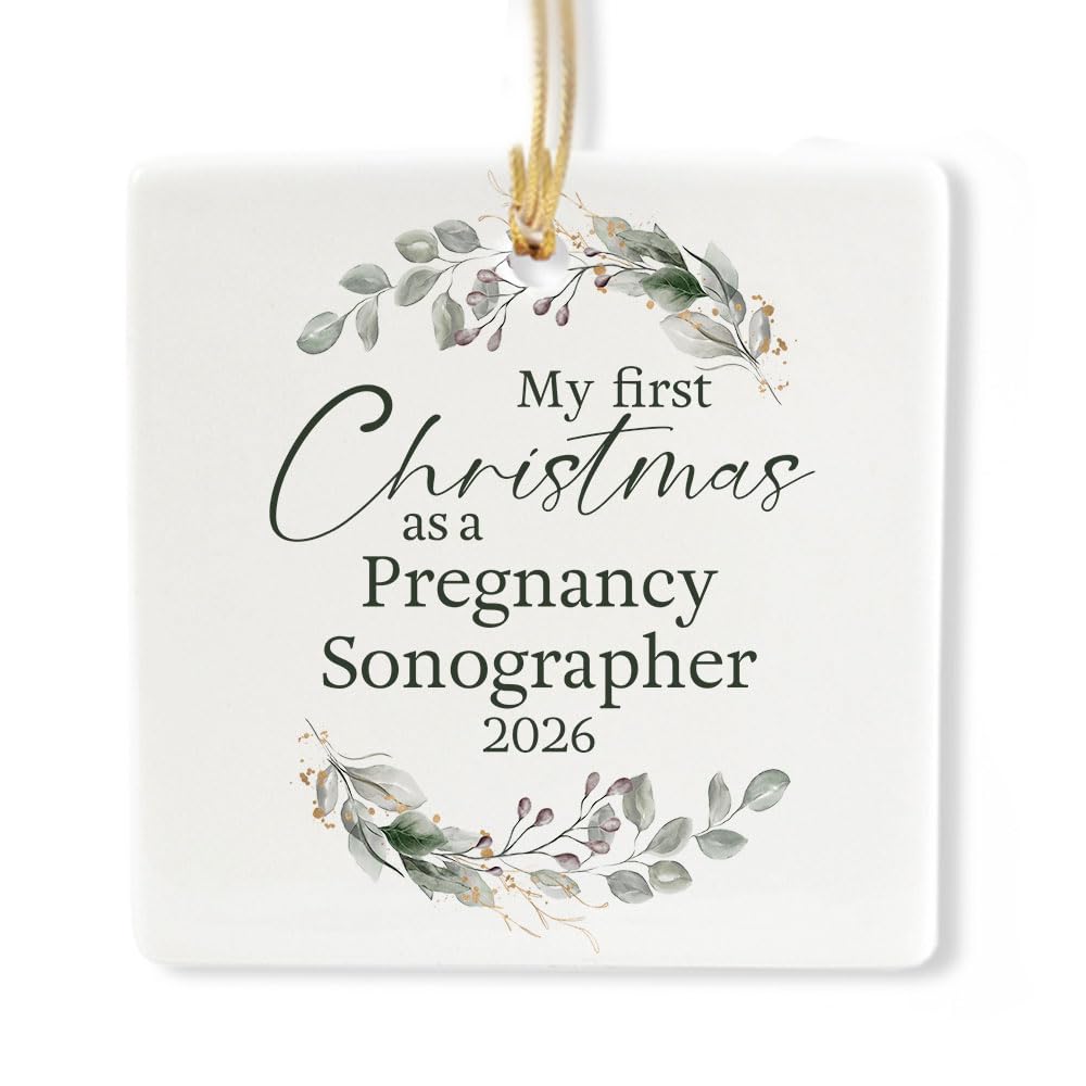 Ceramic 3-inch Square Ornament W64972