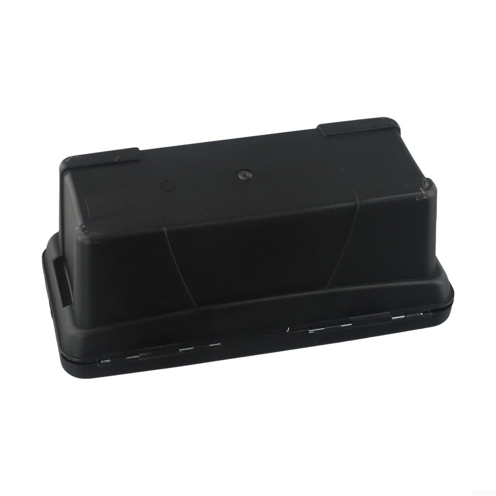 Black 10-Inch Plastic Toolbox with Dual Layers and Embedded Handle Z922