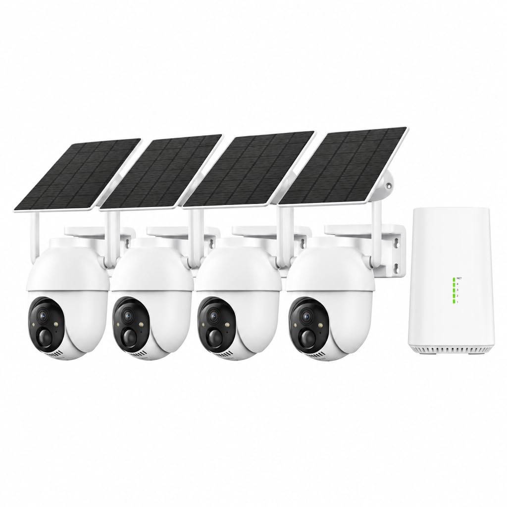 Wireless Solar Security Camera System D765