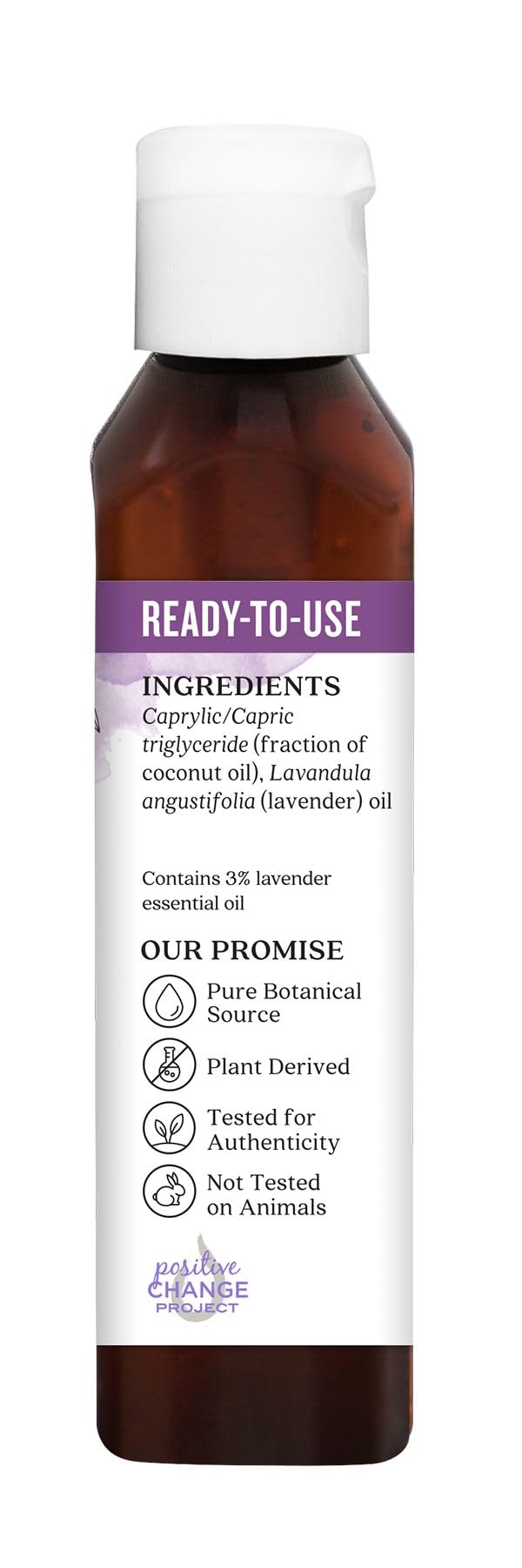 Lavender Essential Oil in Fractionated Coconut Oil 4 fl. oz. W4851
