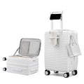 20 Inch White Hard Shell Carry on Luggage with Wheels E998947