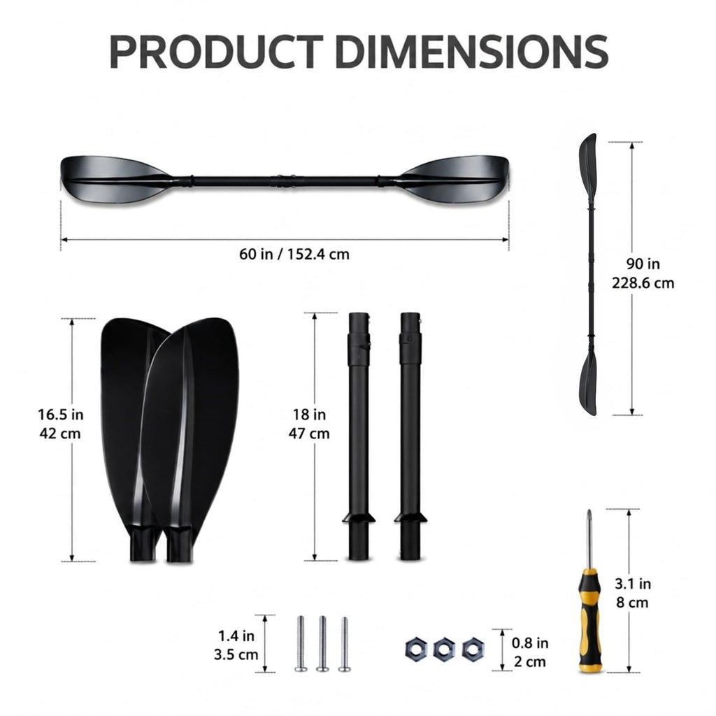 Heavy Duty Portable Kayak Paddle with Non-Slip Grip A3302