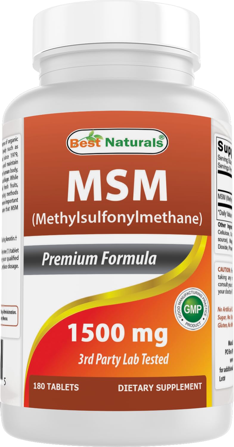 MSM 1500 mg 180 Tablets Z5438