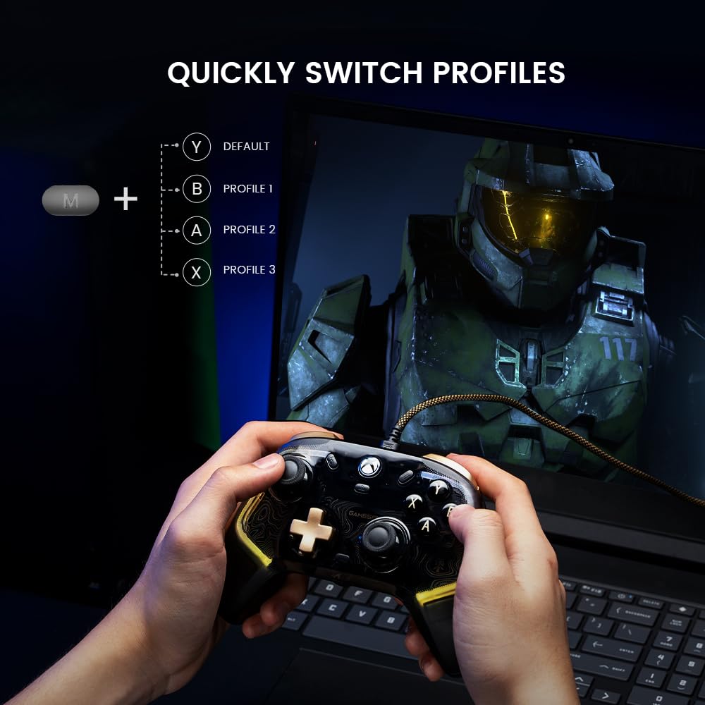 Wired Controller with RGB Lighting and Hall Effect Joystick S5109
