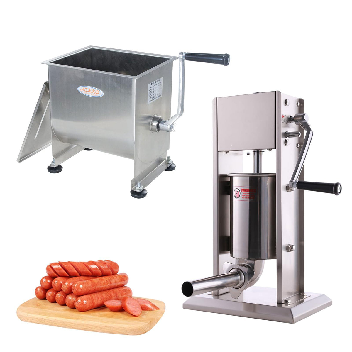 7L Sausage Stuffer and 15lb Manual Meat Mixer G506