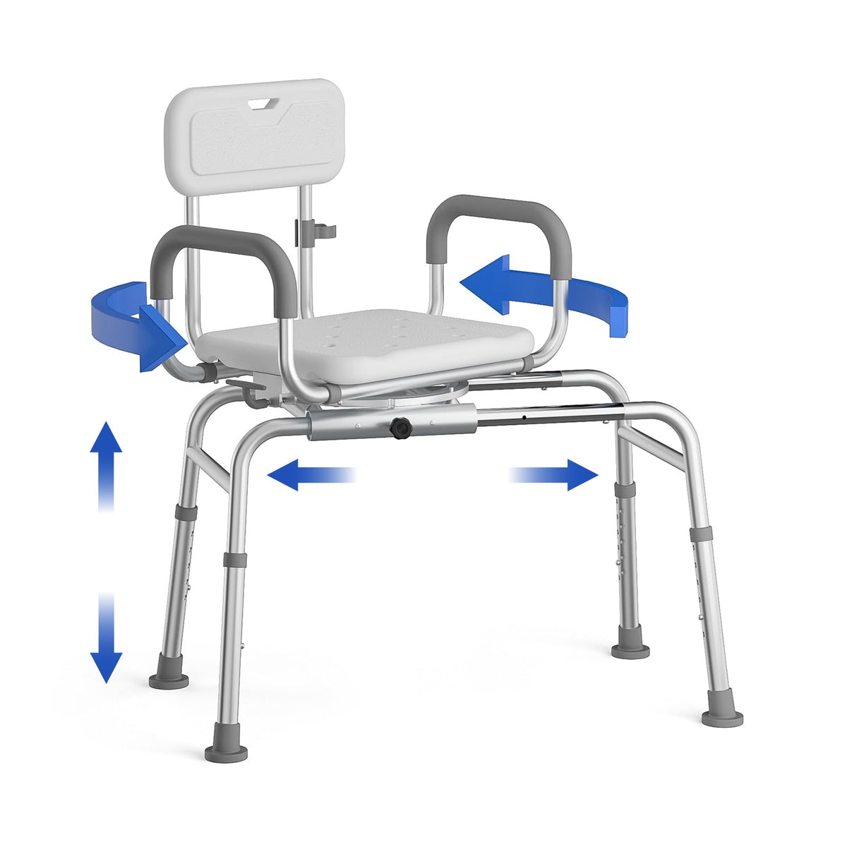 Sliding Shower Chair with Swivel Seat H873