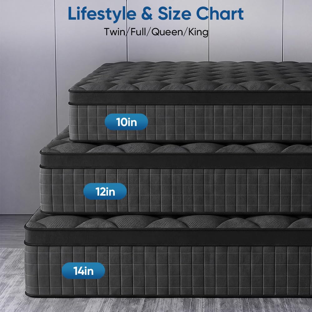 Queen 14 Inch Medium Firm Hybrid Mattress Z42685