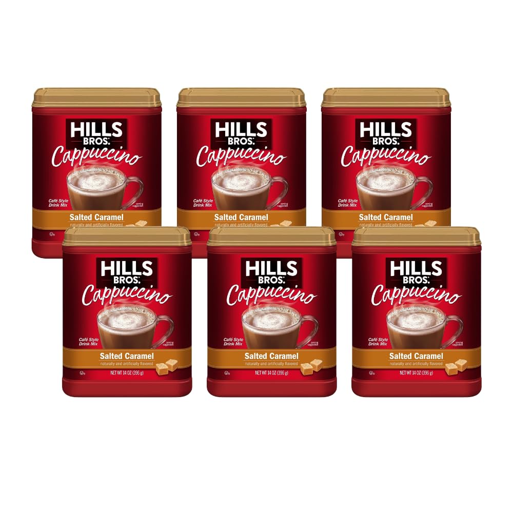 Salted Caramel Instant Cappuccino 14 oz Pack of 6 U592035