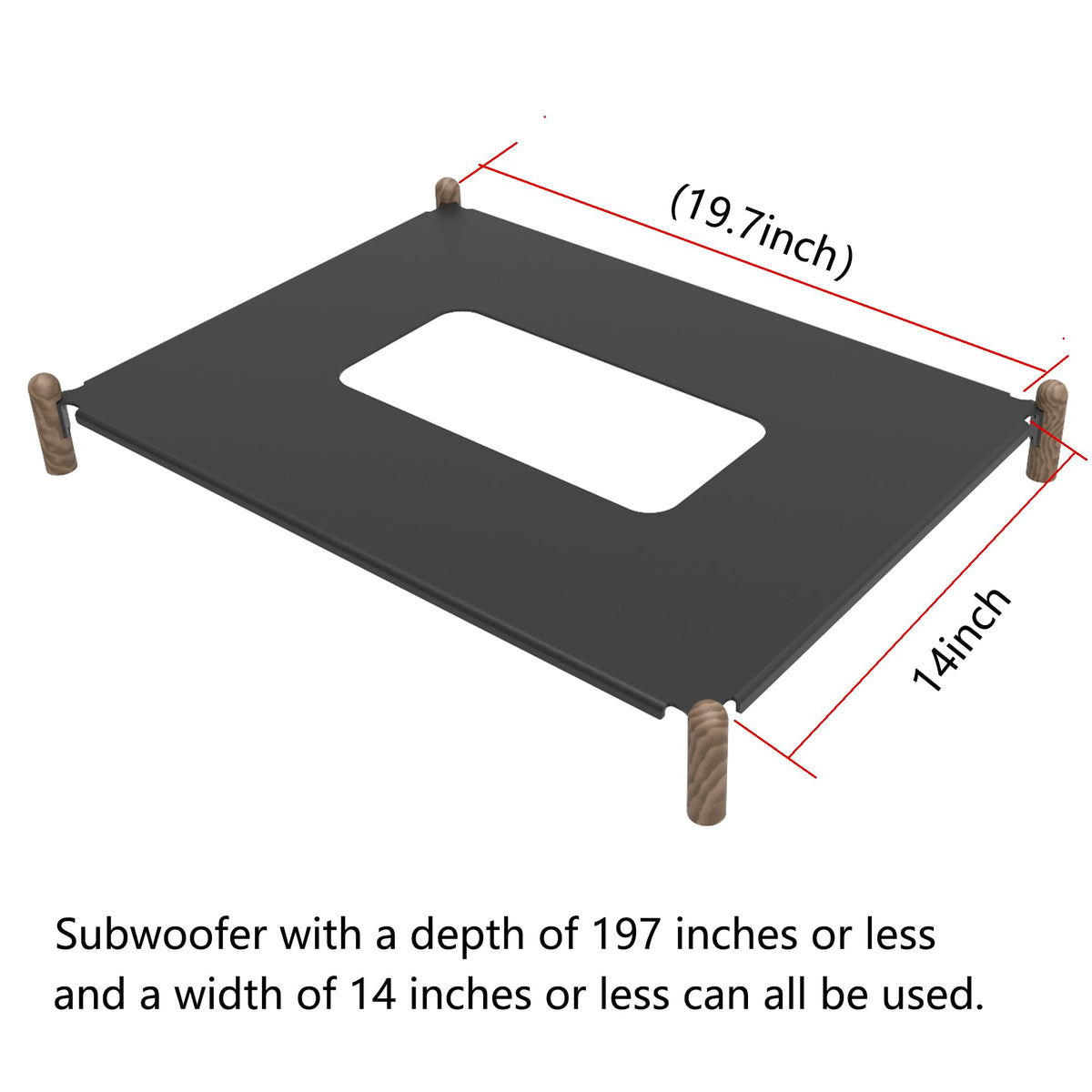 Subwoofer Stand 14" W×19.7" D G11191