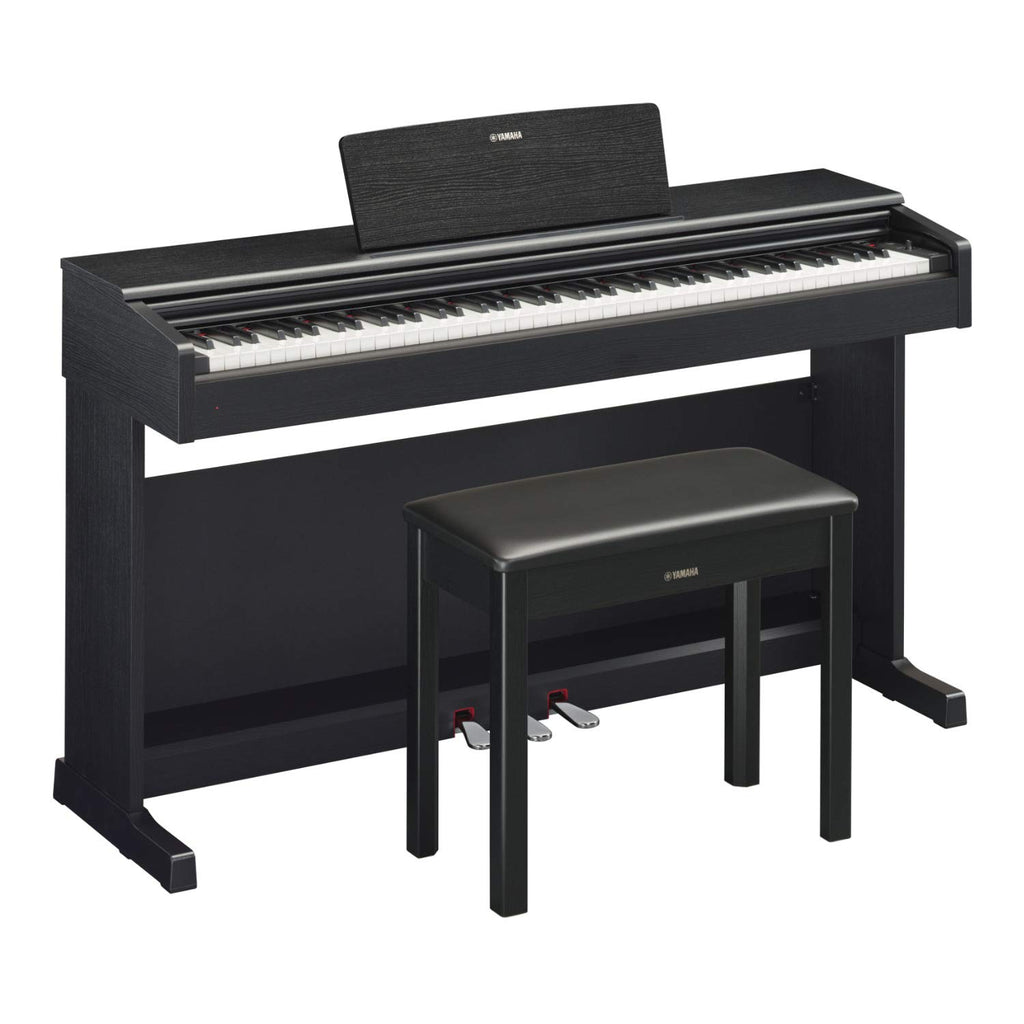 Black Digital Console Piano with Bench E9097