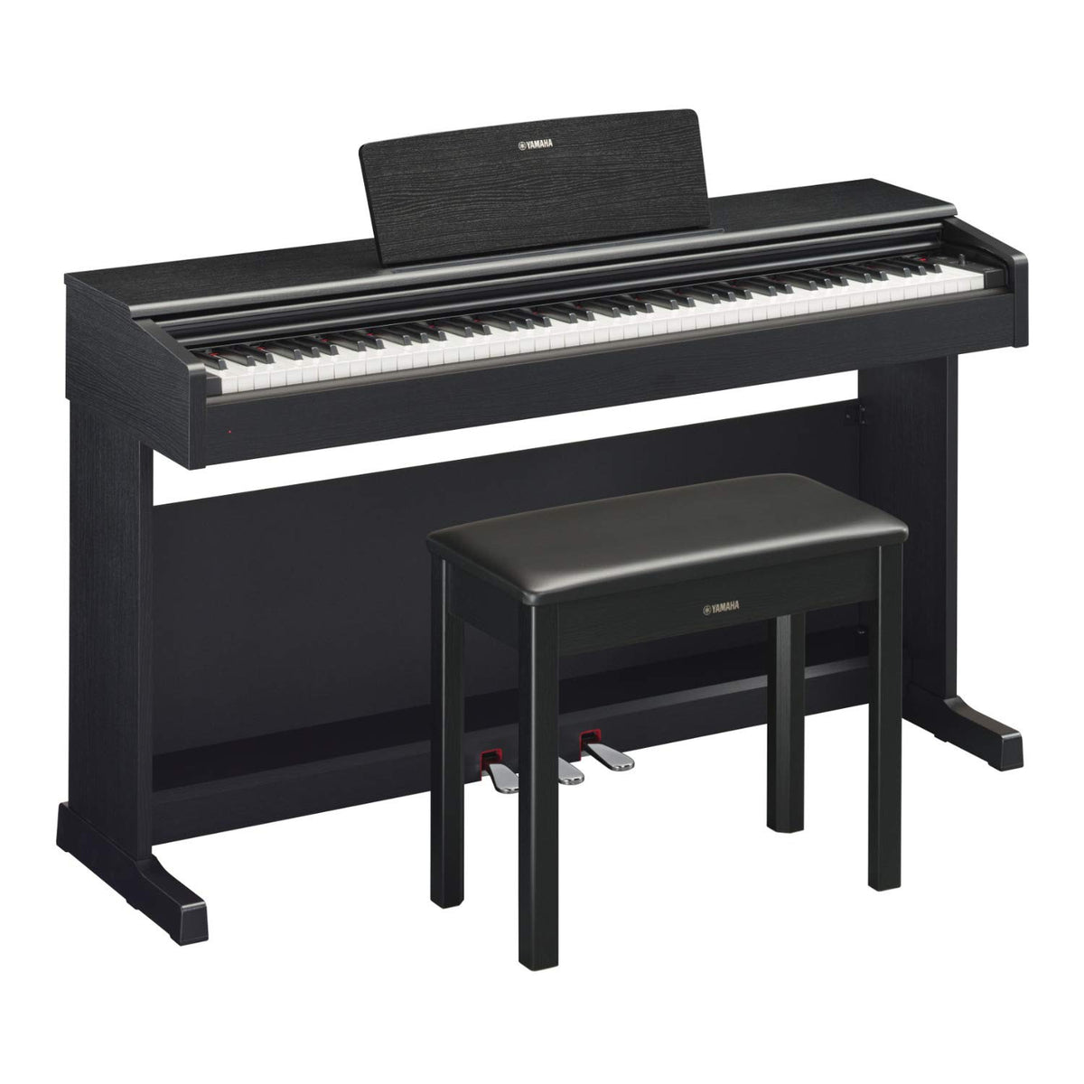 Black Digital Console Piano with Bench E9097