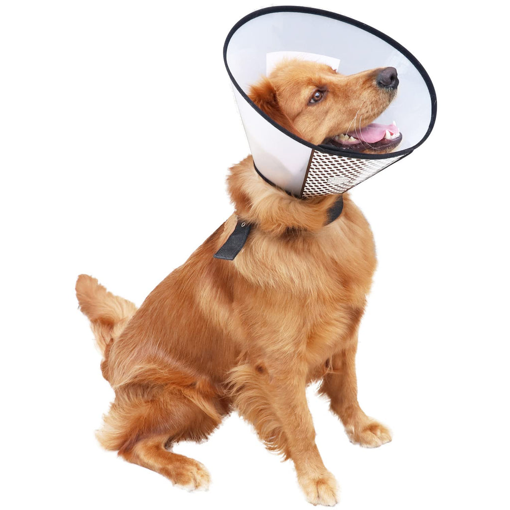 Adjustable Plastic Pet Recovery Collar Cone (S) N98457