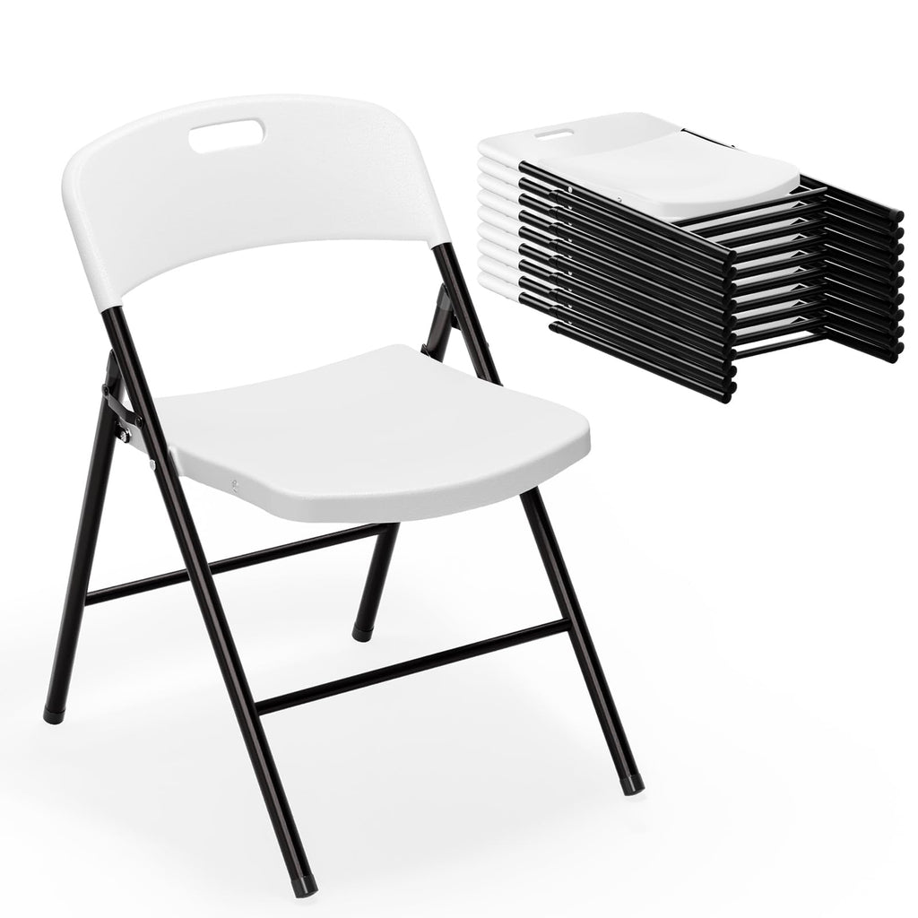 White Plastic Folding Chairs W813
