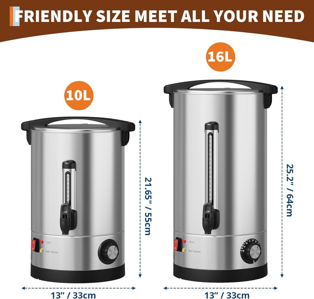 70 Cup Stainless Steel Commercial Coffee Urn B87357