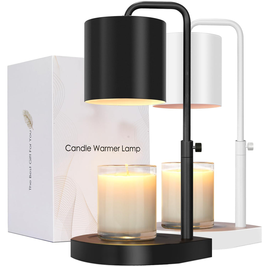 Black Adjustable Height Dimmable Candle Warmer Lamp with Timer P185