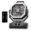 Black 10-Inch 40000mAh Portable Camping Fan C6910