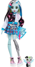 Monster High Doll with Blue & Black Streaked Hair J4587
