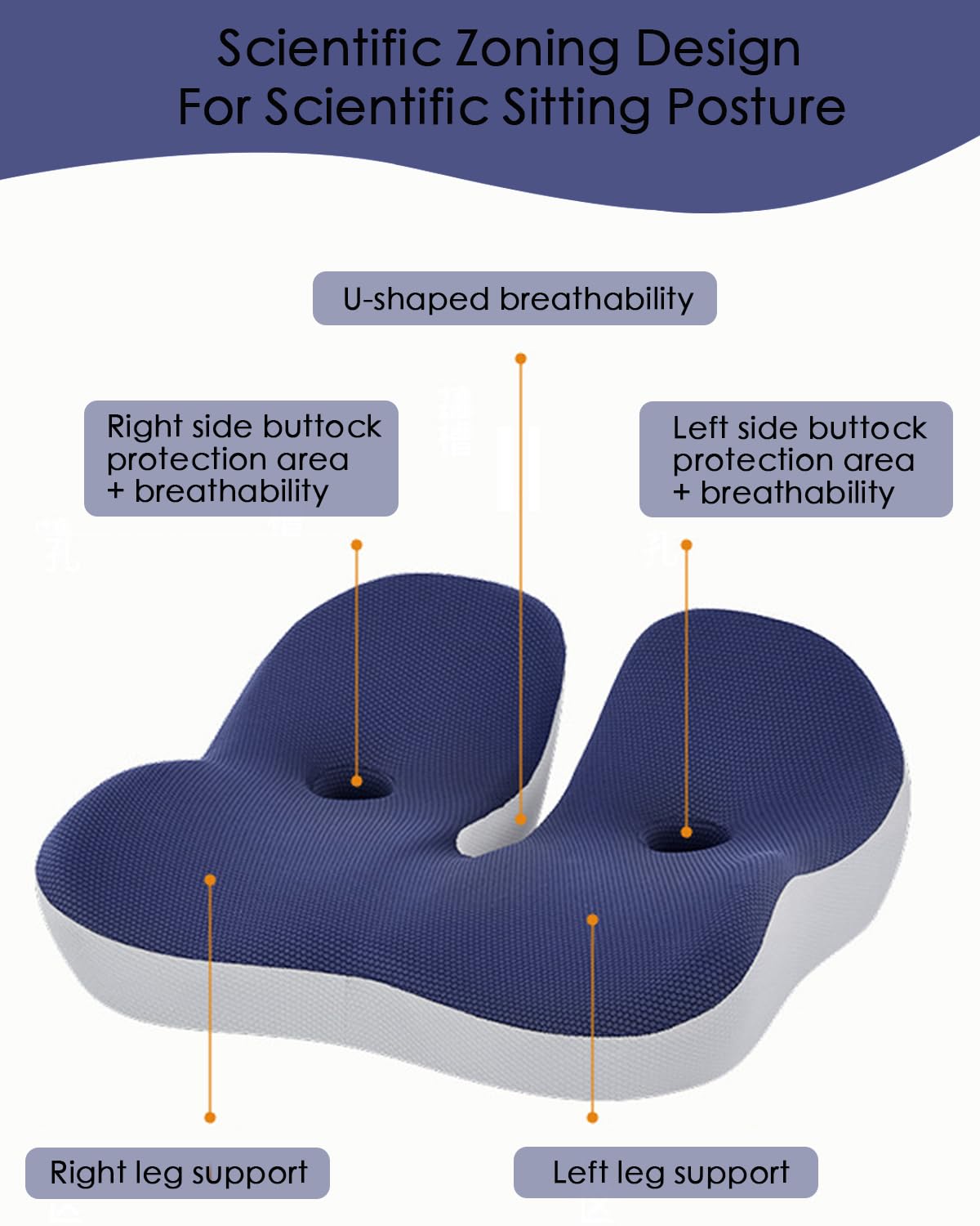 4.7″ Thick Memory Foam Car Seat Cushion H99413
