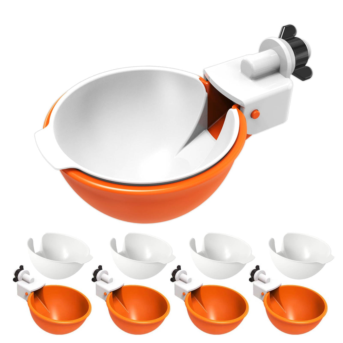Large Automatic Chicken Waterer Cups with Inserts 5 Pack H239971