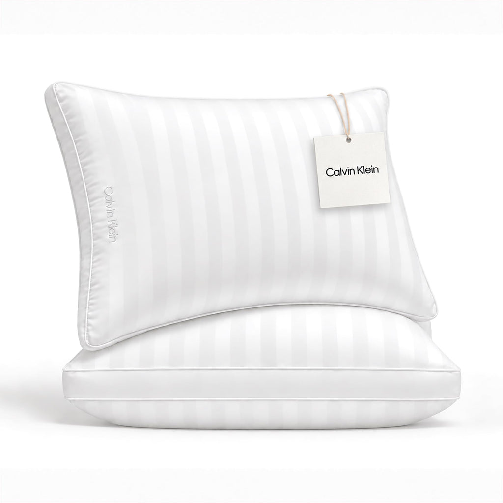 Queen Size Set of 2 Medium Soft Bed Pillows A215217