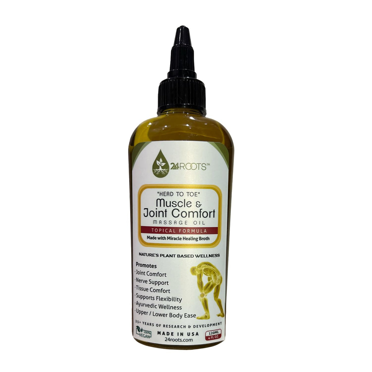 Plant Based Muscle & Joint Comfort Massage Oil 4 FL Oz S761
