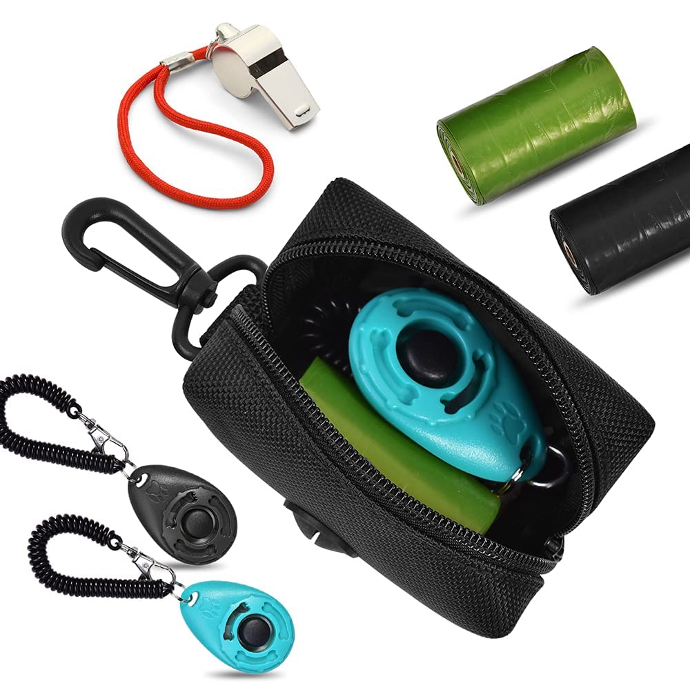 Black Dog Poop Bag Dispenser with Leash Clip G591740