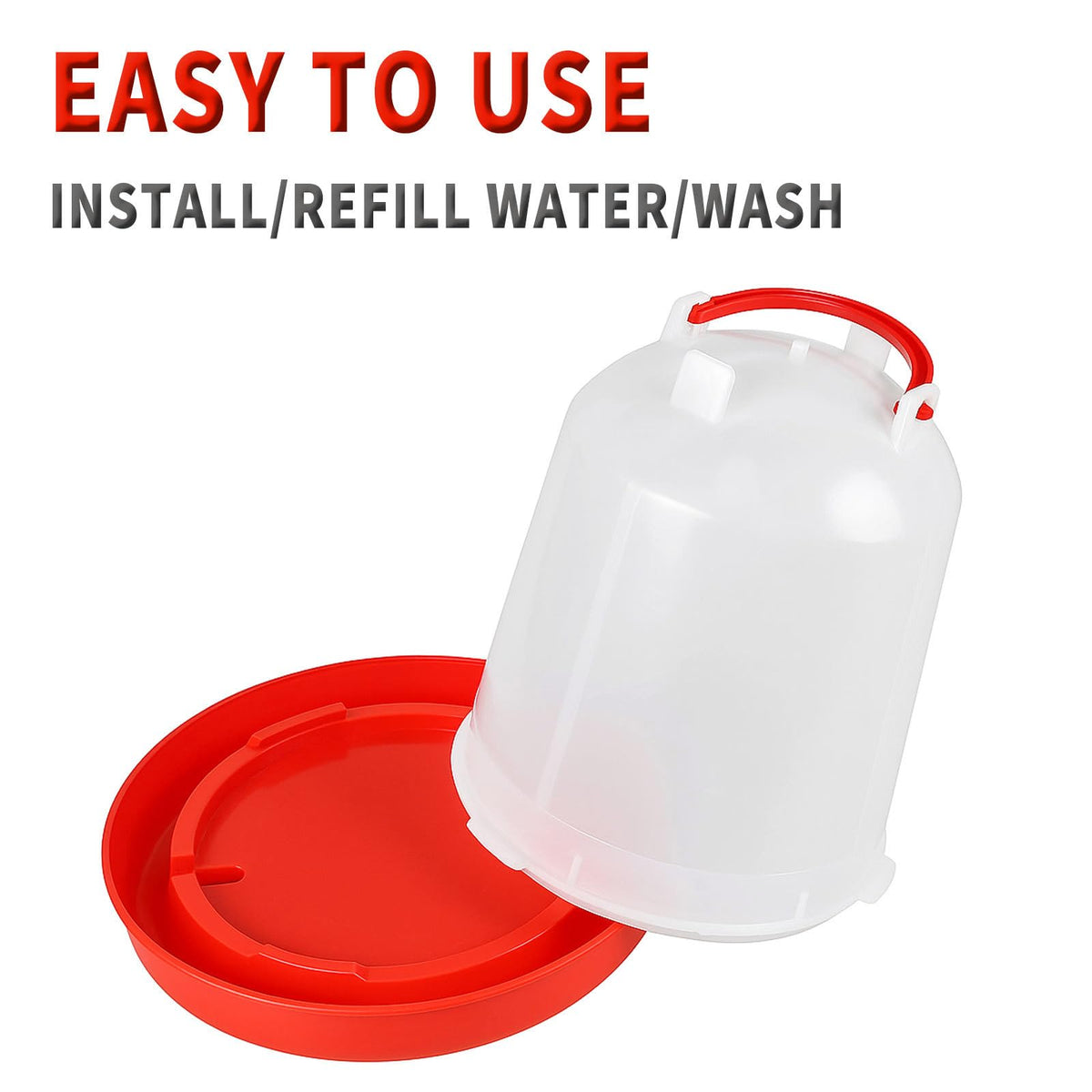 2 Pack 1.5L Plastic Chick Waterer I88367
