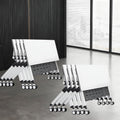 Folding Conference Table with Locking Wheels, 8 Pack, 63x24x30 Inch Y51787