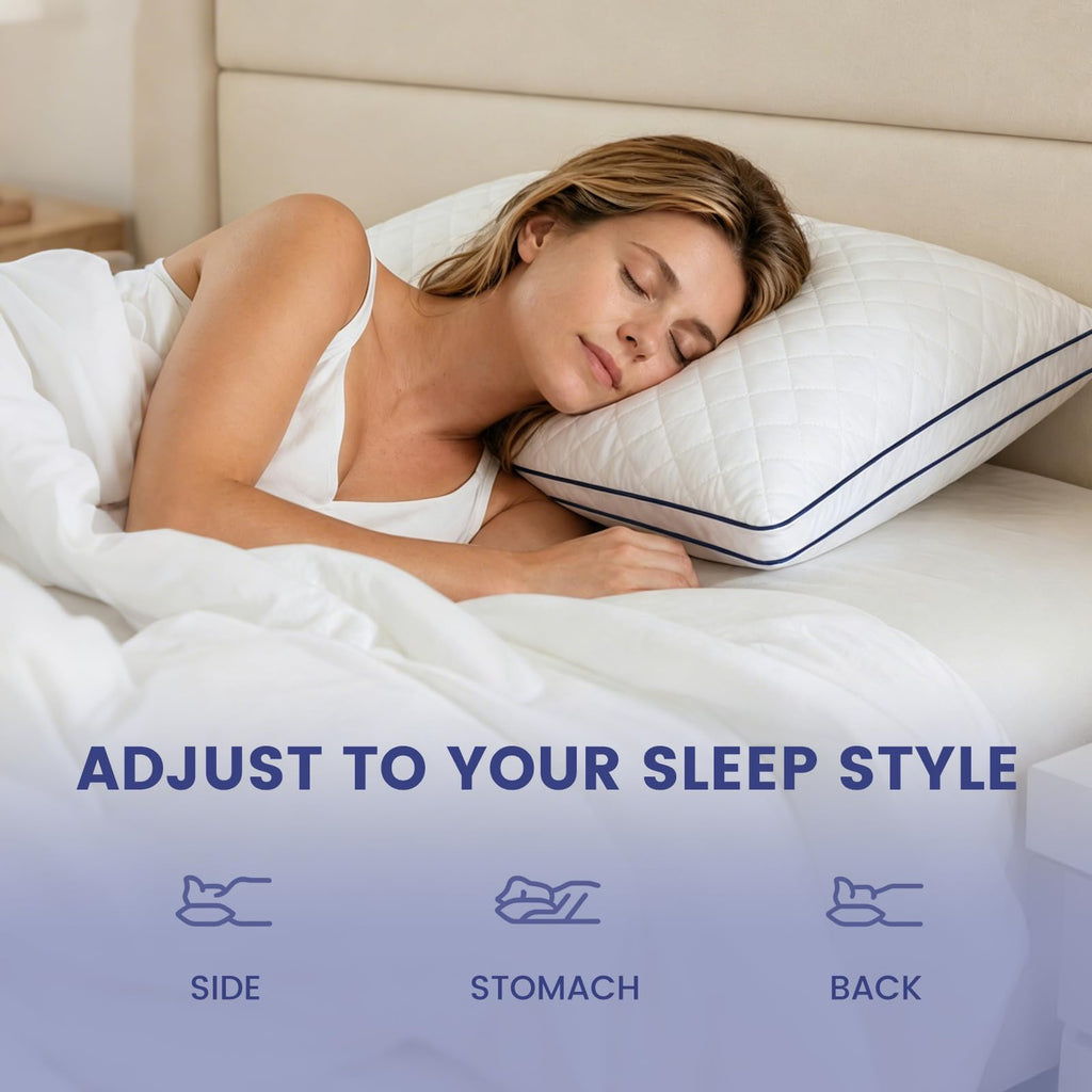 Shredded Memory Foam Pillows King Size Set of 2 L17923
