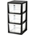 3-Drawer Plastic Storage Organizer Tower C33549