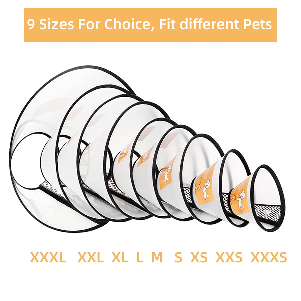 Adjustable Plastic Pet Recovery Collar Cone (S) N98457