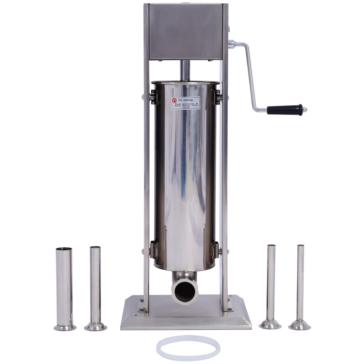 Stainless Steel Sausage Stuffer 15LB 7L with 4 Nozzles A934468