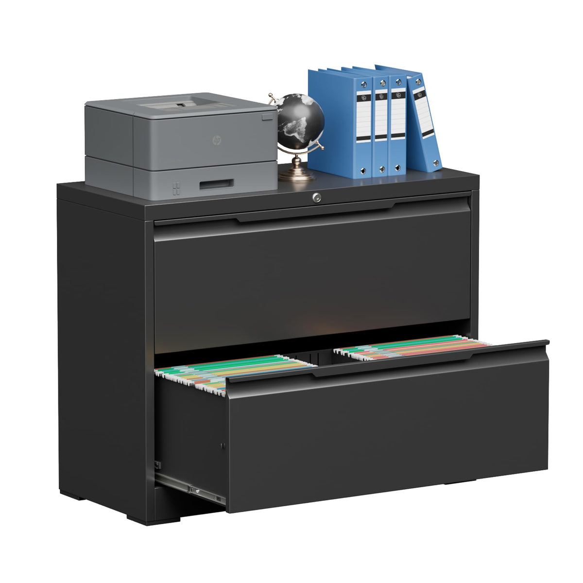 Metal File Cabinet with Lock, 2 Drawer Z8021