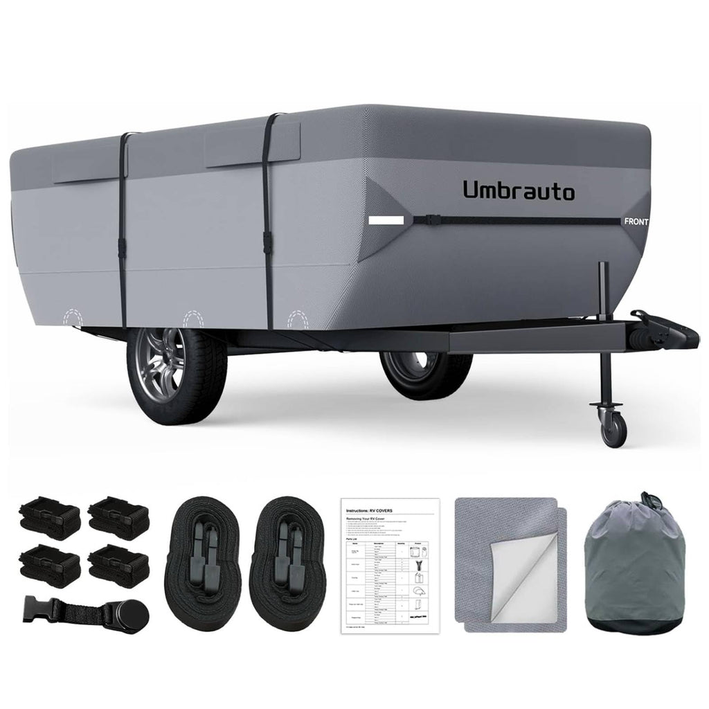 14-16ft Waterproof Breathable Ripstop Pop Up Camper Cover E3271