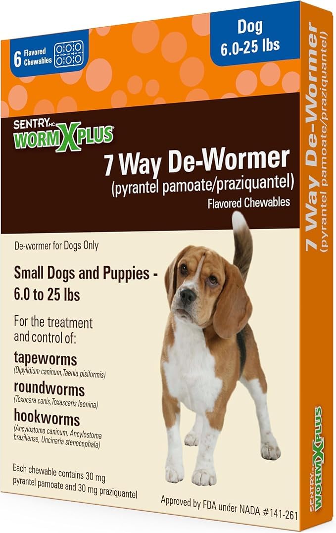 Small Dogs 7 Way DeWormer 6 Count Pack of 3 V39914
