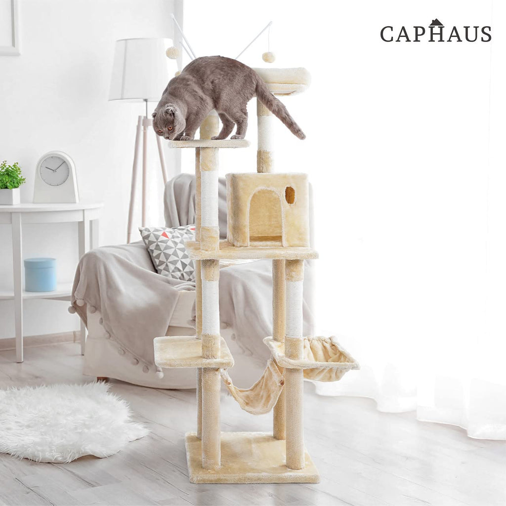 70-Inch Multi-Level Cat Tree with Scratching Posts H394147