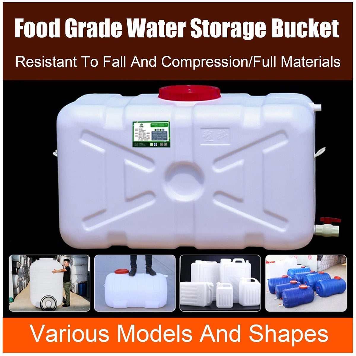 Outdoor Travel Water Tank, 25L Plastic Bucket B741