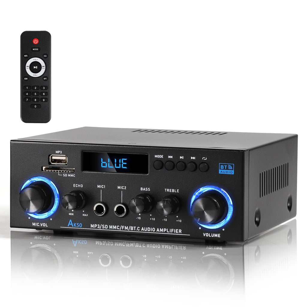 Bluetooth 5.0 2 Channel 400W Stereo Amplifier M488958