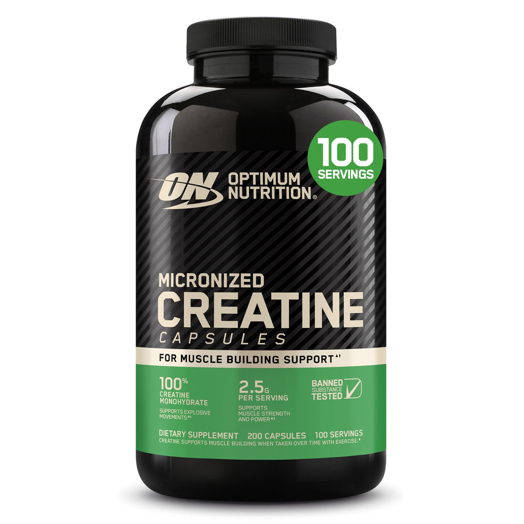 Micronized Creatine Monohydrate Capsules, 200 Ct K308875