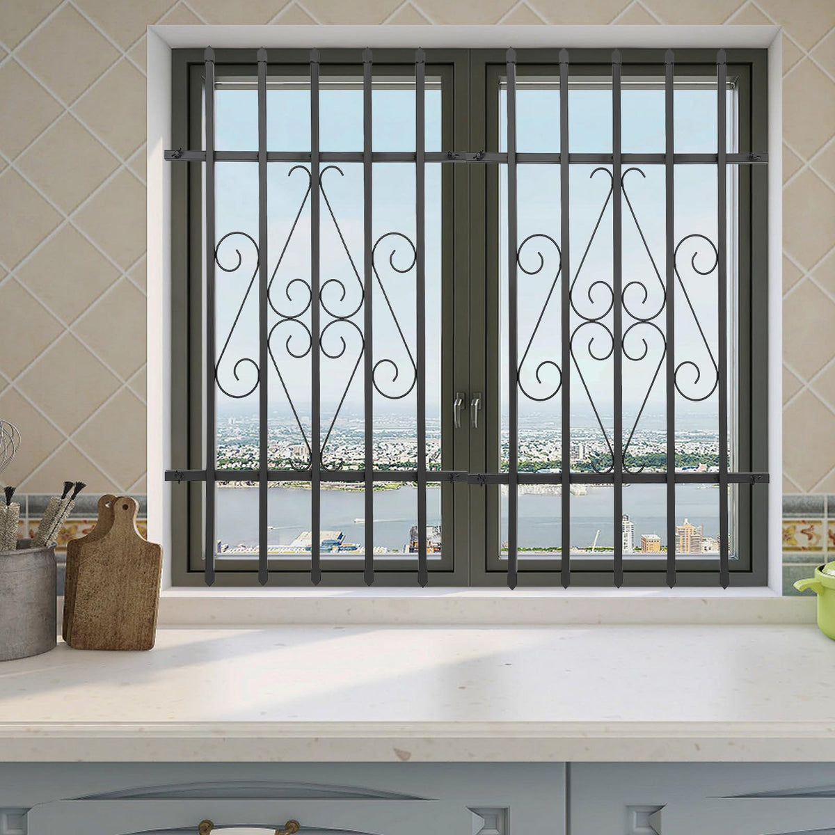 Window Security Bars Rust Resistant 24 x 36in E650