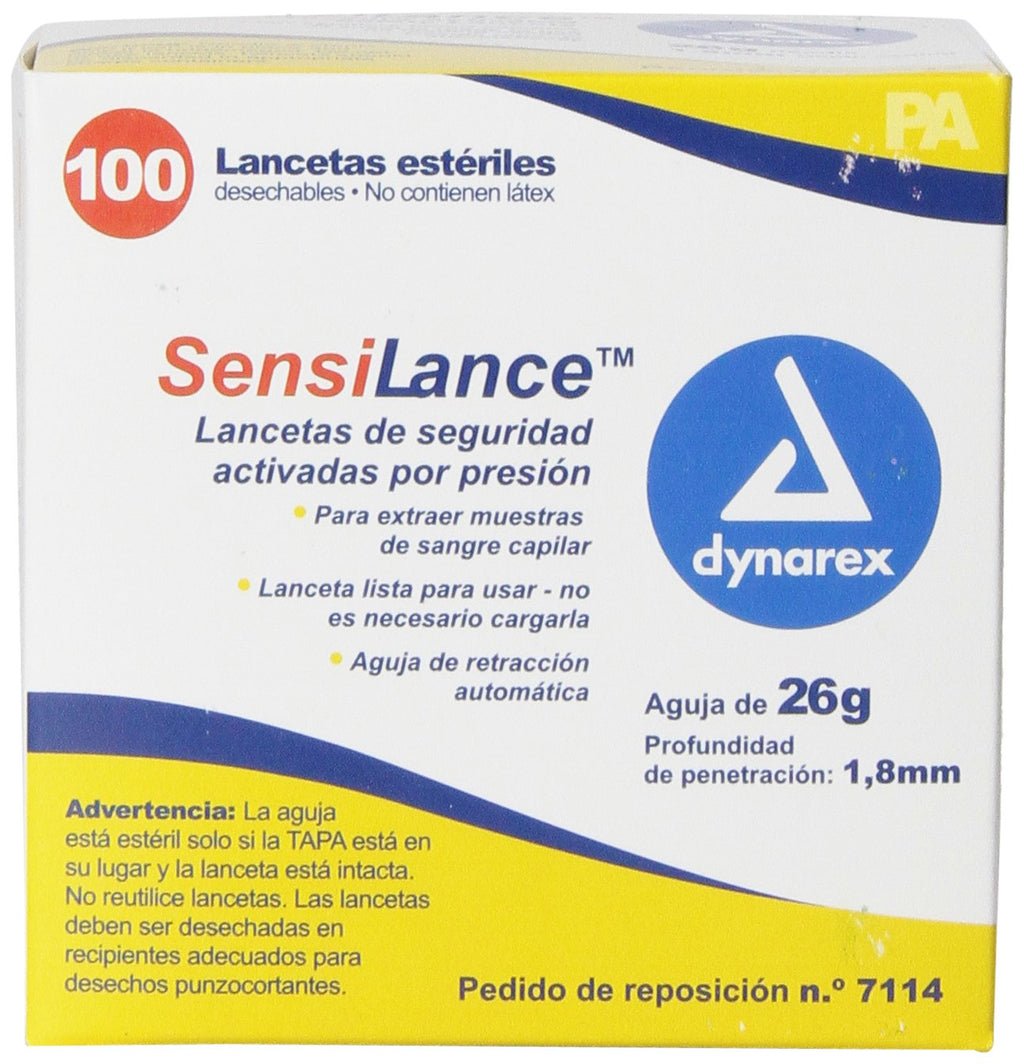 26 Gauge Sterile Safety Lancets 100 Count A859