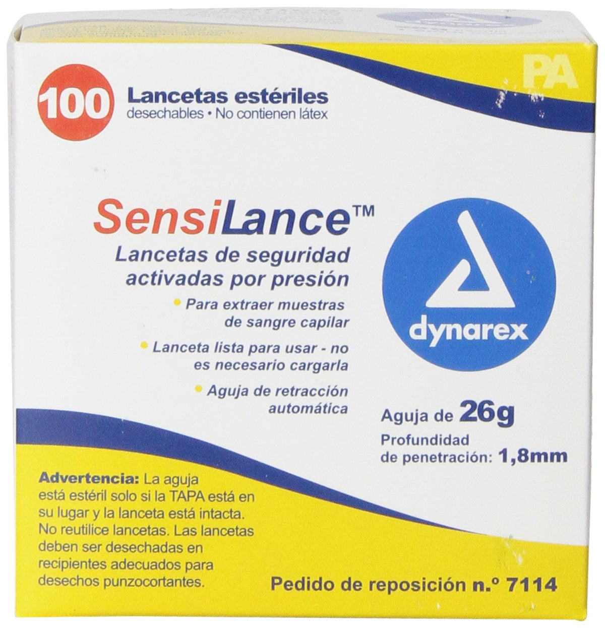 26 Gauge Sterile Safety Lancets 100 Count A859