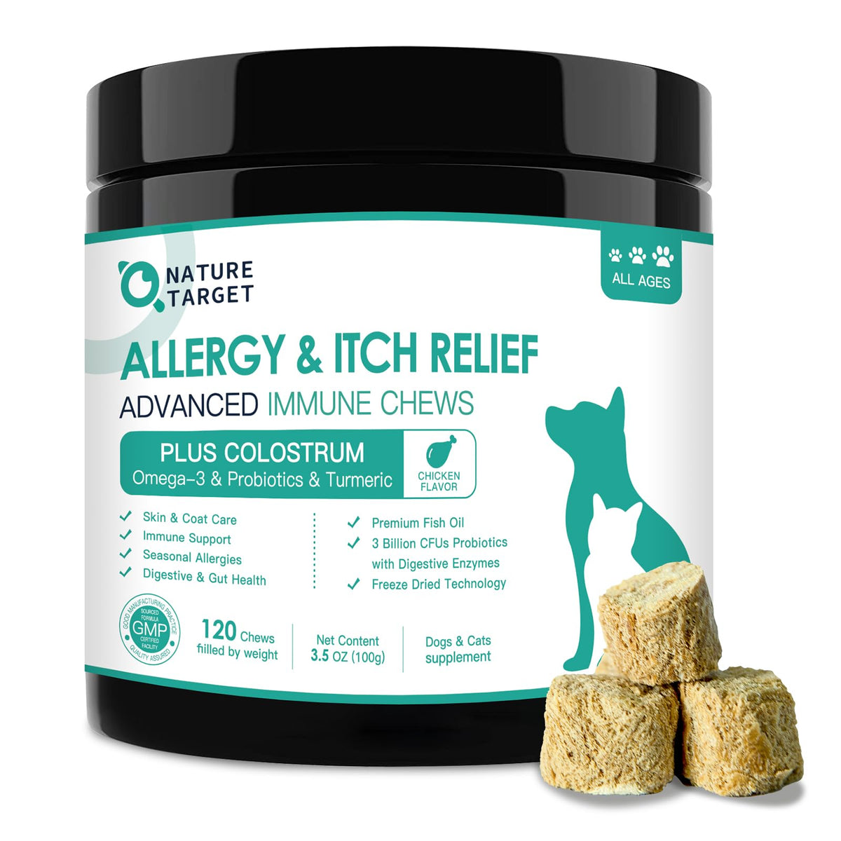 Dog Allergy Chews Real Chicken Freeze-Dried V492292