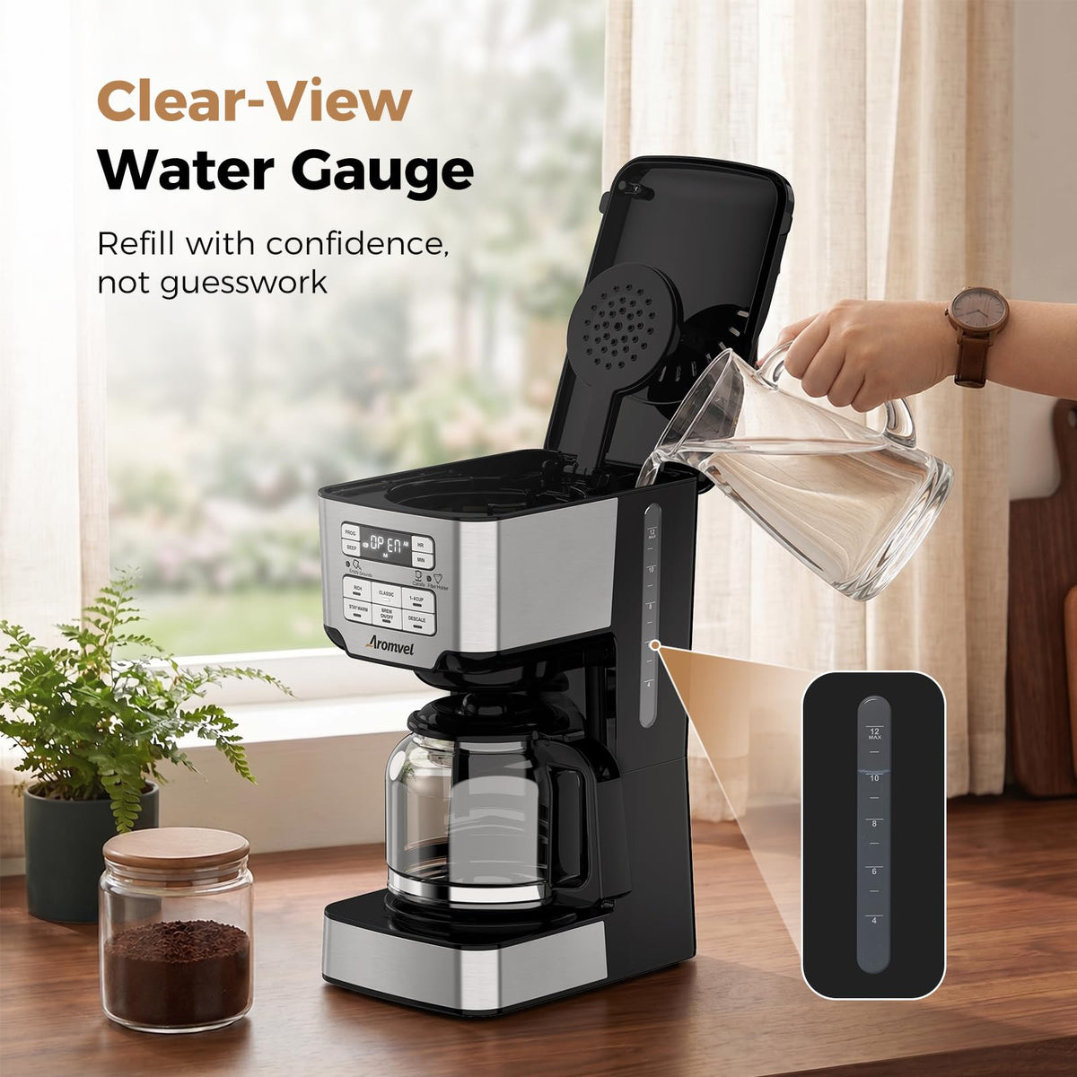 12 Cup Programmable Drip Coffee Maker N258824