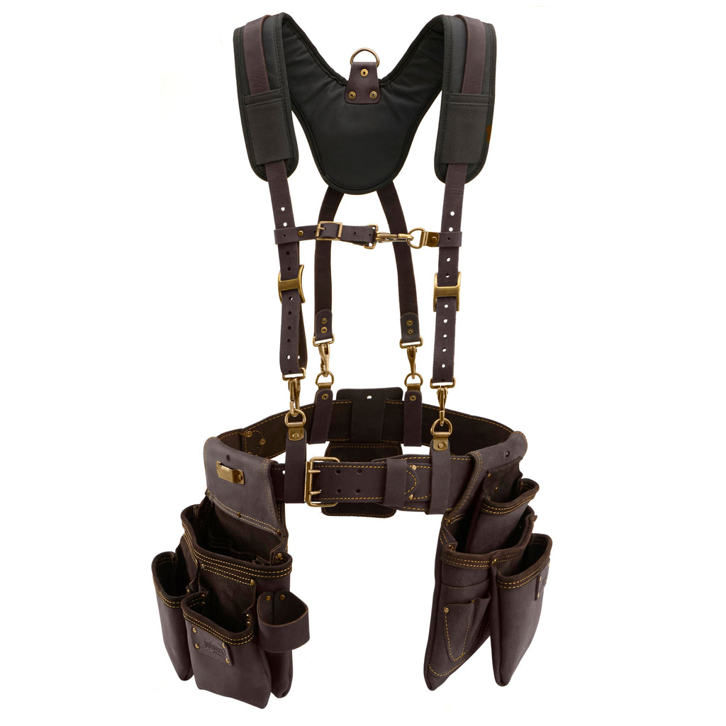 Leather Tool Belt with Suspenders Size L B10103