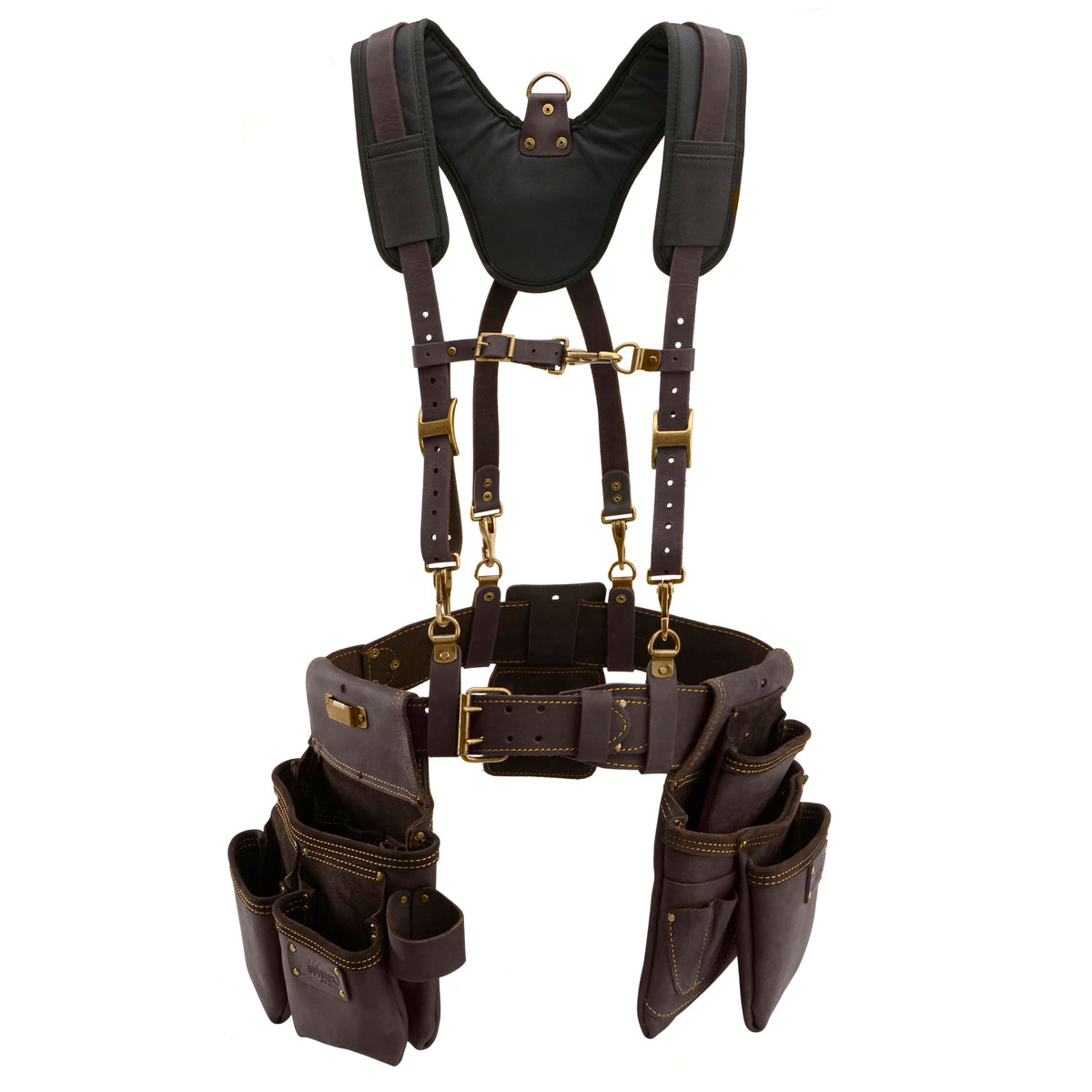 Leather Tool Belt with Suspenders Size L B10103